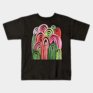 Watercolor Rainbows Kids T-Shirt